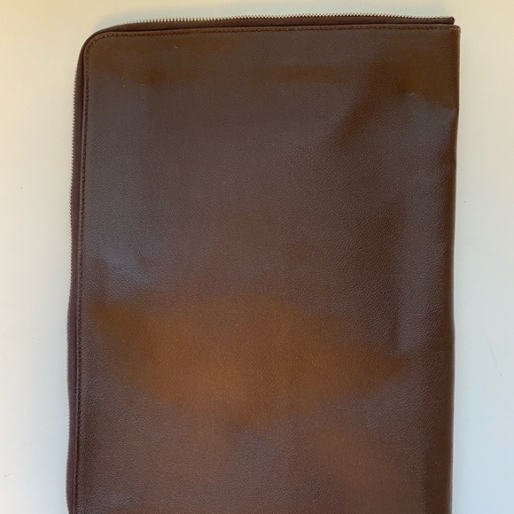 Trussardi Leather Portfolio NWOT - Picture 3 of 8
